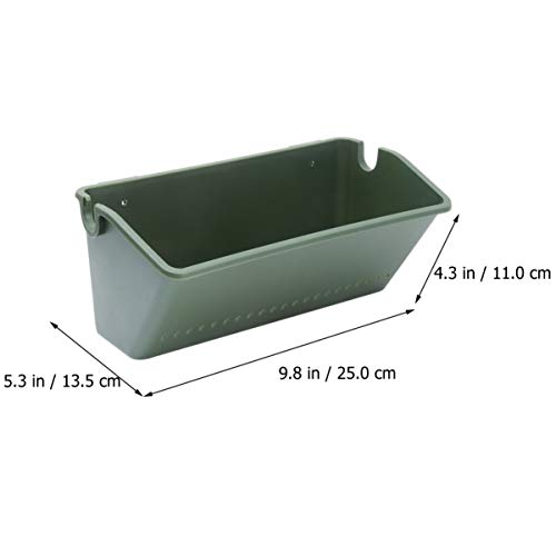 YARDWE 2PCS Vertical Wall- Mounted Planter Pot Railing Hanging Flo...