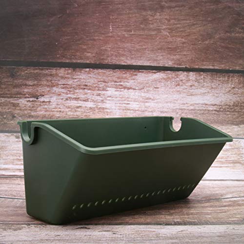 YARDWE 2PCS Vertical Wall- Mounted Planter Pot Railing Hanging Flo...