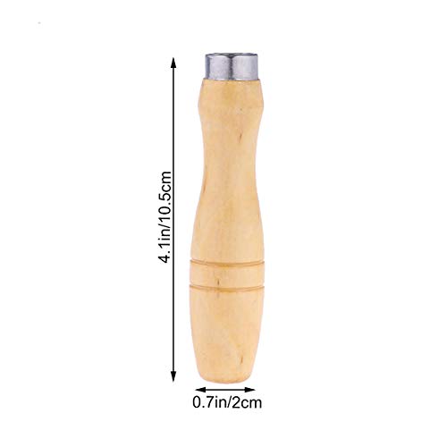 Yardwe 5pcs Wooden Handle for File Cutting Tool Craft8 Inch