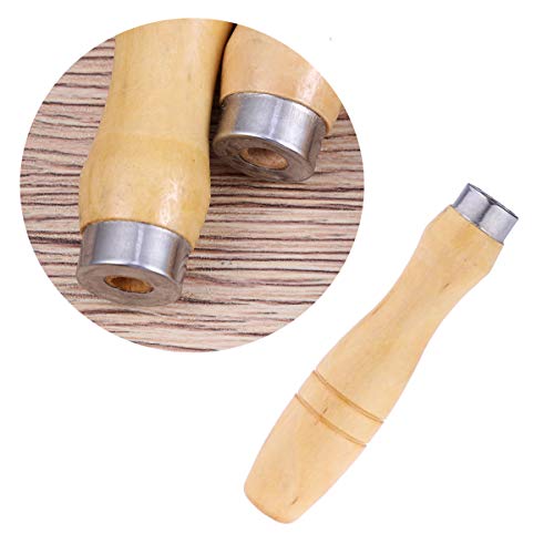 Yardwe 5pcs Wooden Handle for File Cutting Tool Craft8 Inch