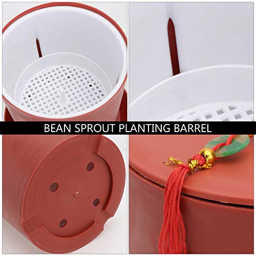 Yardwe Bean Seedling Pot Seed Sprouter Pot Bean Sprouts Machine fo...