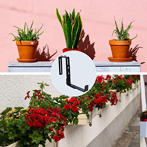 Yardwe Planter Box Bracket Set Outdoor Hanging Brackets Mounting R...