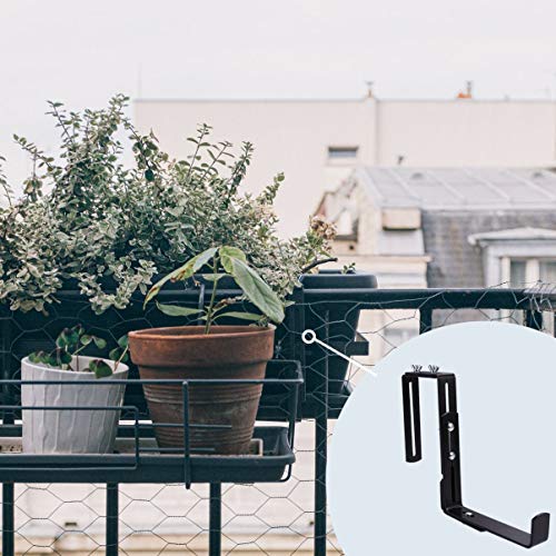 Yardwe Planter Box Bracket Set Outdoor Hanging Brackets Mounting R...