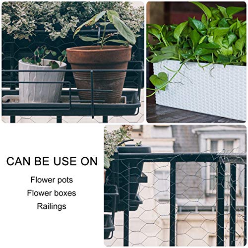Yardwe Planter Box Bracket Set Outdoor Hanging Brackets Mounting R...