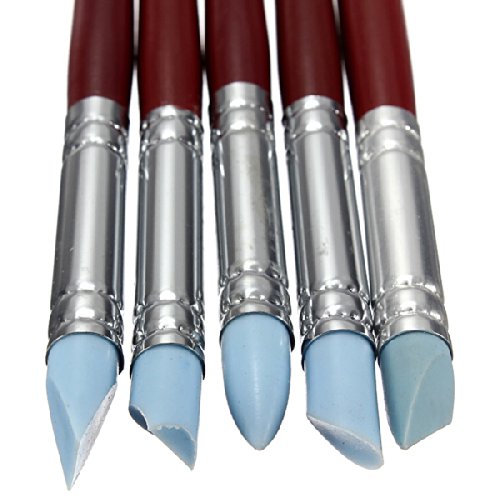 5pcs Eraser Pen Shaping Sculpture Clay Carving Tools