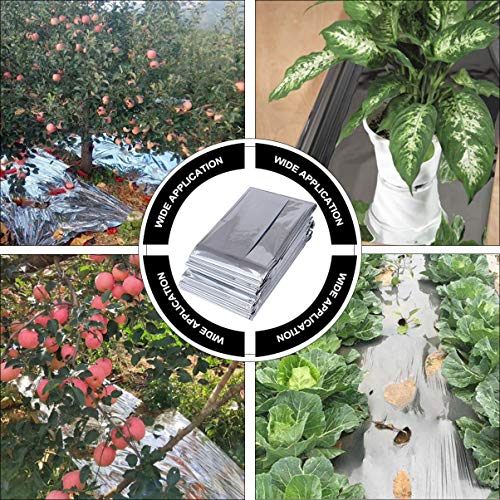 YARNOW Reflective Mylar Film Garden Greenhouse Covering Foil Sheet...