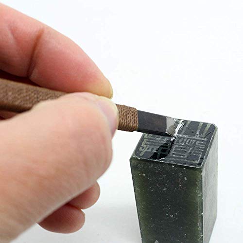 Stone Carving Tools, 11 Pcs Stone Seal Craft Engraving Wood Carvin...