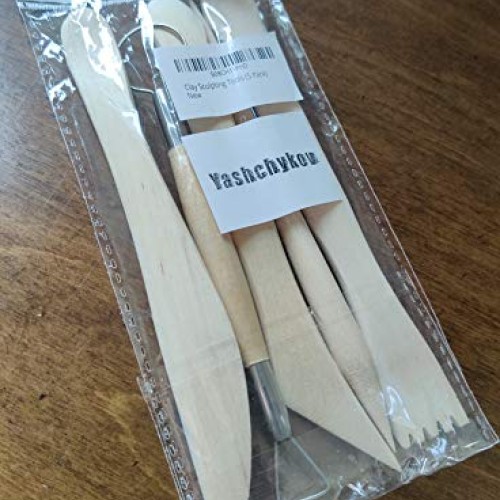 Polymer Clay Sculpting Tools Set - 5 Pcs Pottery Tool Kit - Cerami...