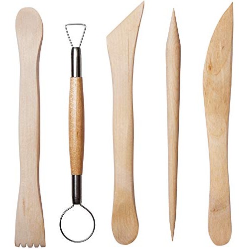 Polymer Clay Sculpting Tools Set - 5 Pcs Pottery Tool Kit - Cerami...