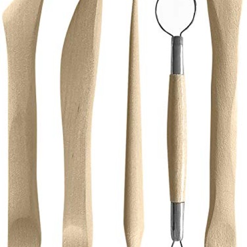 Polymer Clay Sculpting Tools Set - 5 Pcs Pottery Tool Kit - Cerami...