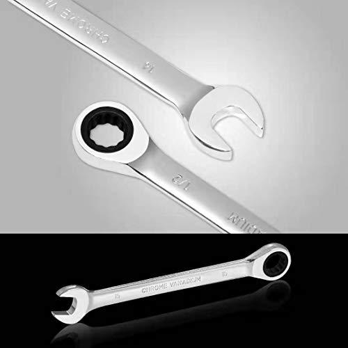 Yashong 20-Piece SAE & Metric Ratcheting Wrench Set, Professional ...