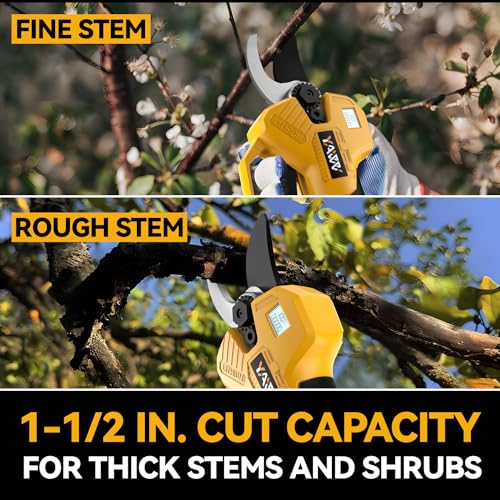 Brushless Electric Pruning Shears for DeWalt 20V Battery, Portable...
