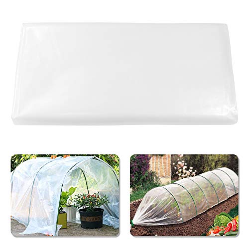 YBB 4.9 x 9.8 Feet Clear Plastic Greenhouse Film, 6 mil Thickness ...