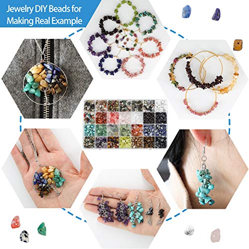 Ybxjges1330 pcs Irregular Crystal Chips Stone Beads Natural Gemsto...