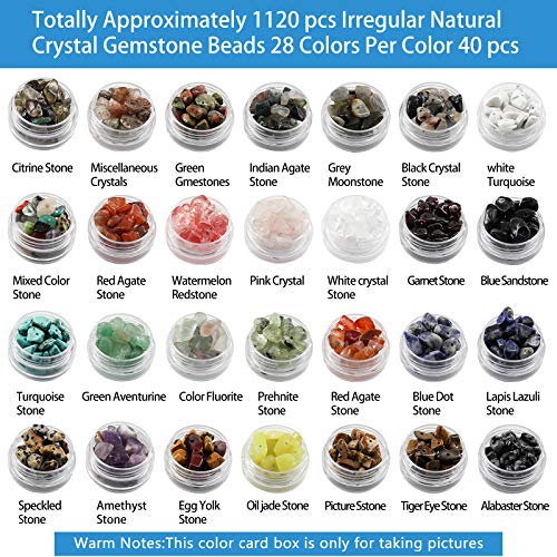 Ybxjges1330 pcs Irregular Crystal Chips Stone Beads Natural Gemsto...