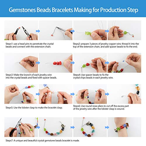 Ybxjges1330 pcs Irregular Crystal Chips Stone Beads Natural Gemsto...