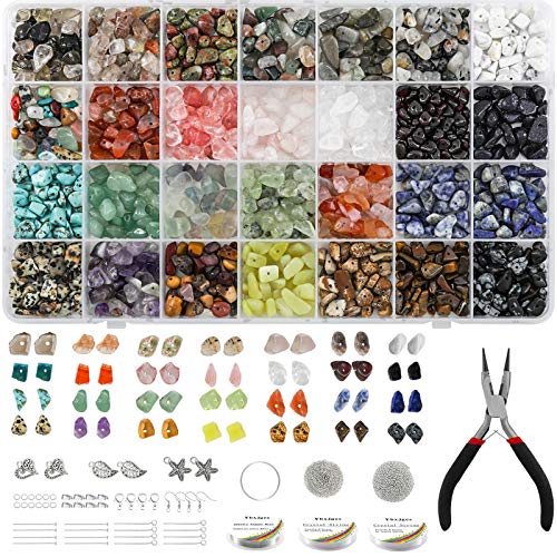 Ybxjges1330 pcs Irregular Crystal Chips Stone Beads Natural Gemsto...
