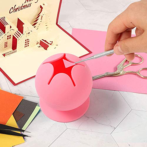 Suctioned Vinyl Weeding Scrap Collector, Soft Silicone Suction Cup...