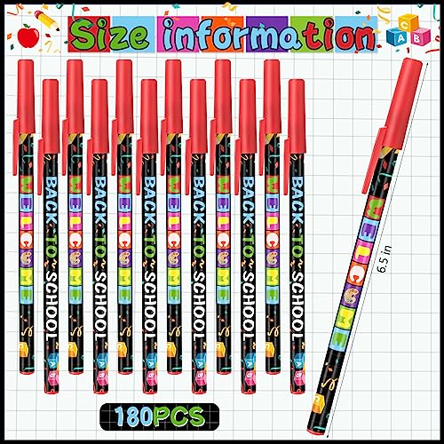 Yeaqee 100 Pieces Welcome Back to School Pens First Day of School ...