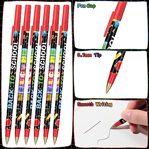Yeaqee 100 Pieces Welcome Back to School Pens First Day of School ...