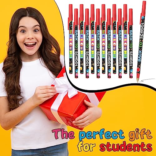 Yeaqee 100 Pieces Welcome Back to School Pens First Day of School ...