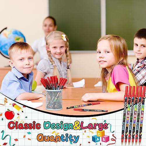 Yeaqee 100 Pieces Welcome Back to School Pens First Day of School ...