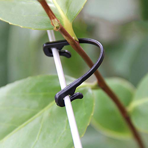 Yebobo 50 Pack Tomato Vine Clips Plant Support Garden Clips Tied B...