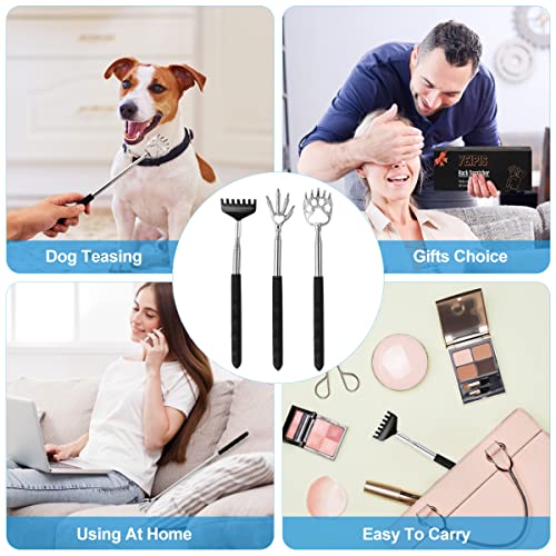 Yeipis 3 Pack Back Scratcher Metal Portable Telescoping Back scrat...