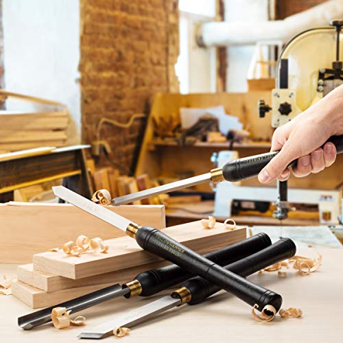 Yellowhammer Turning Tools Essentials 8 Piece Lathe Chisel Set For...