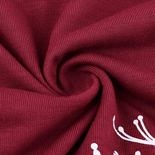 Yemenger Women Casual Long Sleeve Round Neck Pocket Graphic T-Shir...