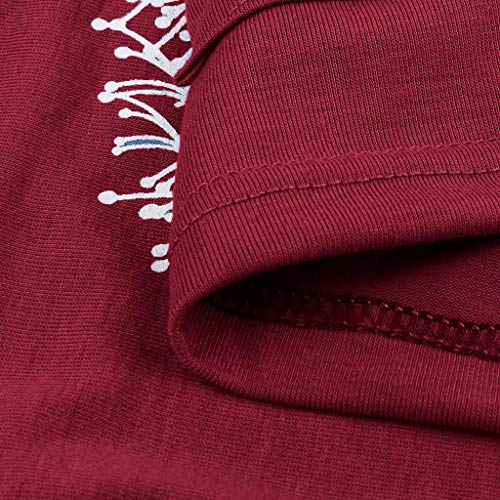 Yemenger Women Casual Long Sleeve Round Neck Pocket Graphic T-Shir...