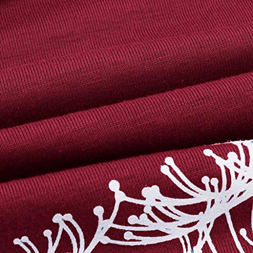 Yemenger Women Casual Long Sleeve Round Neck Pocket Graphic T-Shir...