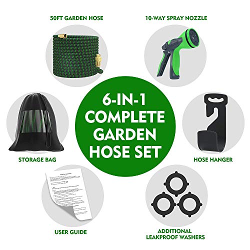 YEMMEN Garden Hose 50ft Expandable Water Hose Flexible Retractable...