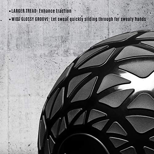 Yes4All Fitness Slam Medicine Ball 15lbs for Exercise, Strength, P...