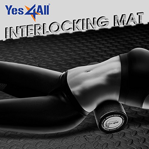 Yes4All Interlocking Exercise Foam Mats with Border – Interlocking...