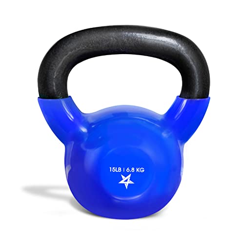 Yes4All Vinyl Coated Kettlebell Weights Set – Great for Full Body ...