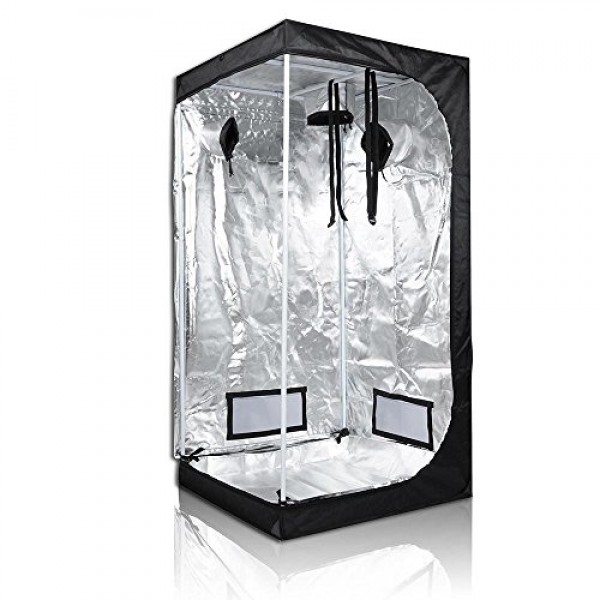 600D Grow Room Tent 100% Waterproof Diamond Mylar Reflective Hydro...