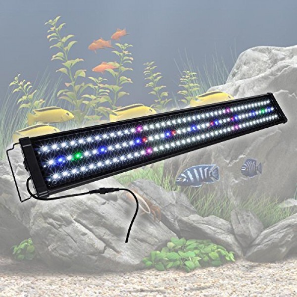 Yescom 129 Multi-Color LED Aquarium Light Extendable Full Spectrum...