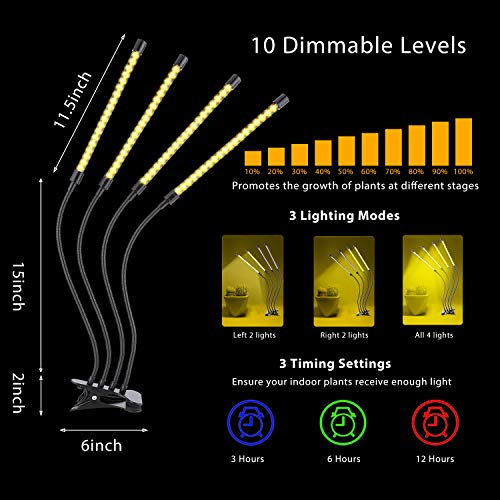 BINKBANG Grow Light Plant LED Growing Lamps for Indoor Full Spectr...