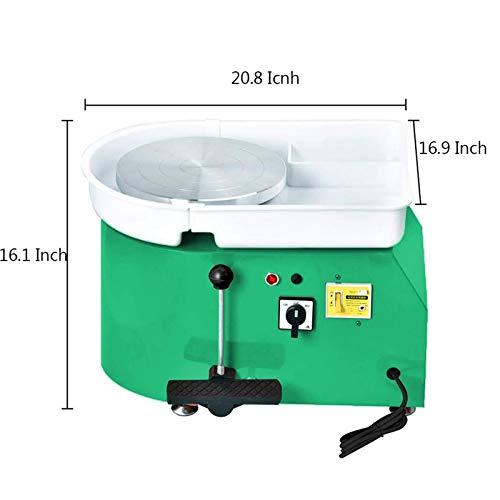 YFjyo Pottery Forming Machine,350W Pottery Wheel with Adjustable L...