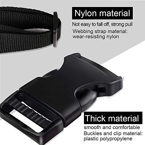 YGDZ 10 Yards 1 Inch Nylon Webbing Strap with 20 Set 1 Inch Side R...