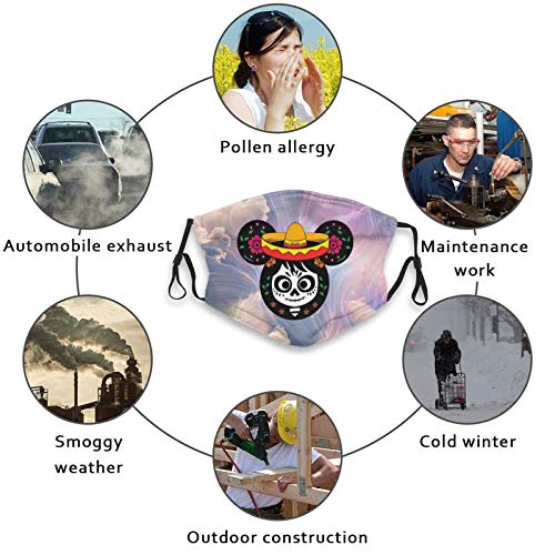 Black Mouse, Reusable Fa-Ce Maks Mouth Cover Unisex Adult Breathin...