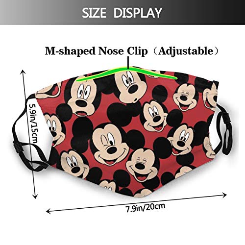 YGHH Disney Mickey Mouse Outdoor Repeatable Mouth Cover Unisex Adu...