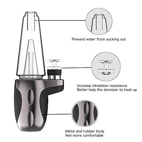 Vaporizer for Wax/Concentrate with Quartz and Ceramic Bowl,Wax Car...