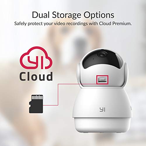 YI 2pc Pan-Tilt Dome Security Camera, 360 Degree 2.4G Smart Indoor...