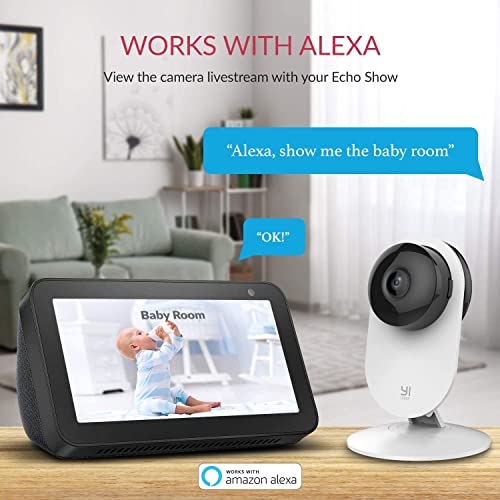 YI Home Security Camera, 1080p 2.4G WiFi IP Indoor Surveillance Ca...