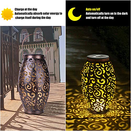 Solar Lights Outdoor Hanging Solar Lanterns LED Table Solar Lights...