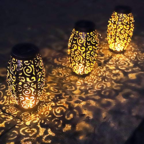 Solar Lights Outdoor Hanging Solar Lanterns LED Table Solar Lights...