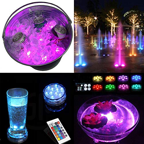Submersible Led Lights Pond Fountain Lights Battery Operated Water...