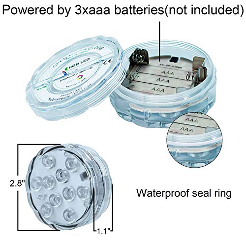 Submersible Led Lights Pond Fountain Lights Battery Operated Water...